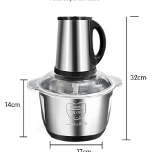 New Kitchen Home Power 5L Stainless Steel Meat Mincer Garlic Shredder（Wechat:13510231336） thumbnail-2