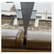 Rail gap ruler Rail feeler for railway gap measurement