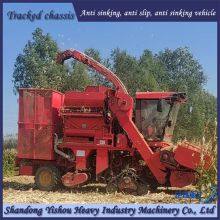 Corn Harvester Modified With Triangular Track Wheels for Anti Slip and Anti Sinking thumbnail-1