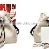 New Design Female Bag pu Backpack Tassel Backpack thumbnail-3