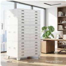 Abschließbares Kunststudioschrank für Drucke JUNTUO01rh Professionelle Archivstahlflachdateien für Kunstwerke thumbnail-1