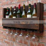 Деревянный винный стеллаж для хранения, винный витринный шкаф, оптовый стеллаж для вин на стену