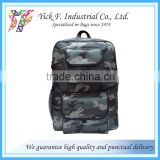Military Soldier Green Camouflage 600D Polyester Large Backpack for Men