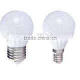 E27 E14 China manufacturer G45 globe lamp 3w led ceramic bulb light Frost glass cover