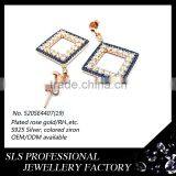 2015 Fashion Russian Jewelry Sets 925 Cubic Zircon Woman Silver Wedding Jewelry Set thumbnail-3