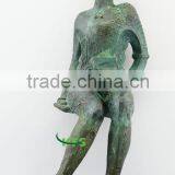 Bronze Abstract Pregnant Lady Statue