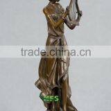 Bronze Angel With Herp Statue