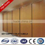WGY 2016 Hot Sale Wooden Color Compact Hpl Public Toilet Partition
