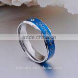 Forever Love Blue Couple Ring Set 316L Stainless Steel Jewelry His and Hers Matching Engagement Ring New Model Wedding Band thumbnail-2