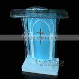Factory Price Clear Acrylic Church Pulpit Modern Plexiglass Church Pulpit Supplier's Choice thumbnail-3