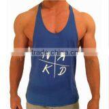100 Cotton Gym Wear Bodybuilding Singlet Men Custom Printed Tank Top thumbnail-5