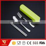 Travelling Japanese Tableware Suit in Colorful Plastic Box thumbnail-3