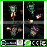 Whoelsale Factory Manufacture Music Activated el Wire Sunglasses for Halloween