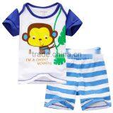 baby boys summer stripe short sets cartoon Infants & Toddlers Age Group Baby Clothing