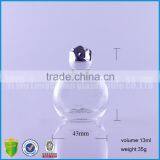 Clear Round Empty Liquid Glass Bottles 13ml With Child Proof Cap thumbnail-1