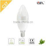 led bulb lamp CE-approved C37 E14 4W ceramic bongs Plastic Housing Candle LED Light Bulb led light bulb speaker