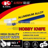 best selling metal handle rubber grip hobby knife