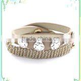 2015 PU DIY Button Chain Wrap Bracelet .Star Button thumbnail-3