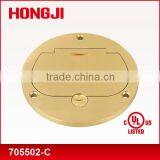 UL Listed Round Box Covers Highed Cover for Duplex Brass