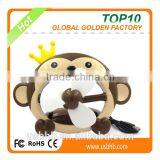 Plastic Air Battery Power Portable Mini Blower Cool Travel Handheld Usb Rechargeable Fan thumbnail-2