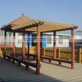 Recycled Backyard Outside Hollow Composite Wood Decking Wpc Decking Pergola Fabric thumbnail-2