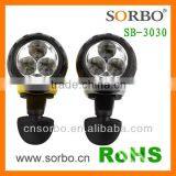 2016 Fashion Newest Style Unique Design Super Bright White LED Solar Flashlight With Hand Crank thumbnail-6