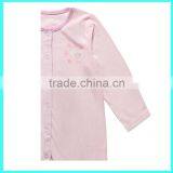 Wholesale Infant Pink Cute & Soft Long Sleeve Solid Colour Baby Romper thumbnail-4