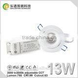 CCT Adjustable 13W/15W Led Downlight Wholesale 3 Years Warranty Cob Led Downlight Shenzhen Manufacturer thumbnail-4