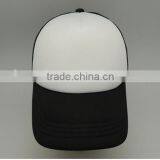 Cheap High Quality Black 6 Panel 100% Cotton Mesh Blank Trucker Hat thumbnail-3
