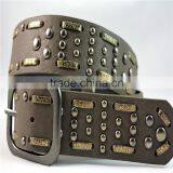 Hand Made PU Leather Stud Fashion Belt for Jeans thumbnail-2