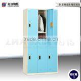 Blue 6 Door Wardrobe Commercial Cabinet Locker Clothes Storage Closet Locker thumbnail-4