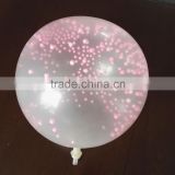 Transparent balloon with foam inside party balloon