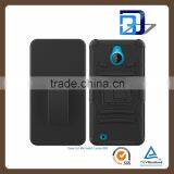 Buy From China Online 3 in 1 Holster Silicone + PC Hybrid Handy Kickstand Belt Clip Case for Microsoft Lumia 850 Accessories thumbnail-1