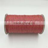 Wholesale High Quality 1mm 100% Cotton Double-Color Twisted Rope