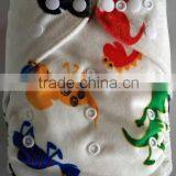 2016 New Design Wholesale MINKY Printed Baby Boy Girl Cloth Diapers, Eco-friendly MINKEE Cloth Nappy thumbnail-3