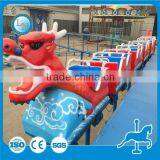 Fun fair electric Christmas Train adult mini roller coaster Dragon Train for sale