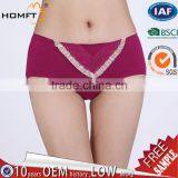 Women Panties V-Lace Modal Underwear High Waist thumbnail-1