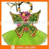 Wholesale Price Girls Sequined Butterfly Angel Wings With Tutu Skirt Halloween Christmas Party Cosplay Costume thumbnail-5