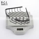 Eco-friendly Style Wall Mounted Bathroom Accessories ORB and PVC Plating Brass Corner Basket for Bathroom Storage thumbnail-5