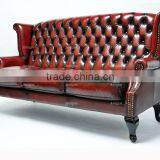 AMG-023 Queen Anne Leather Sofa thumbnail-1