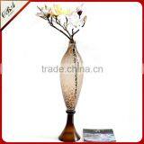 Different Design Handmade Art Wedding Decoration Flower Arrangement ,Tall Frosting Glass Vase thumbnail-3