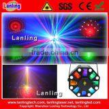 3 IN 1 Rgb Led + White Strobe+ 8 Patterns Mini Laser Party Light thumbnail-1