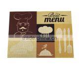 Small Order Accept Digital Printed Linen Fabric Custom Table Mat thumbnail-1