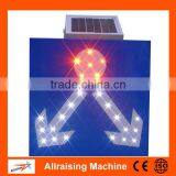 Aluminum Solar Powered Two-Way Arrow LED Road Sign thumbnail-1