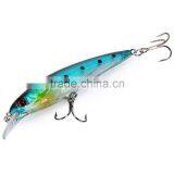 10Pcs 11cm Plastic Hard Fishing Lures Minnow Crank Artificial Hard Bait With 2 Hooks Ultra-realistic thumbnail-4