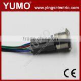 LA19 Series IP65 6 Pin Terminal 5A/250VAC Stainless Metal Push Button With Connector Metal Push Button Socket Base thumbnail-1