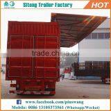 Factory Direct 3 Axles Wing Open Van Semi Trailers Wing Body Enclosed Cargo Trailer thumbnail-2