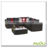 Audu Synthetic Rattan Sofa,4 Pieces Round Synthetic Rattan Outdoor Sofa thumbnail-1