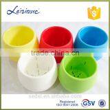 Self Watering Coloured Round Cute Flower Pot Mini Cup thumbnail-3