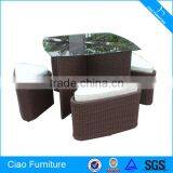 Synthetic Outdoor Wicker Furniture Leisure Garden Rattan Dining Table and Chair(CF788) thumbnail-3